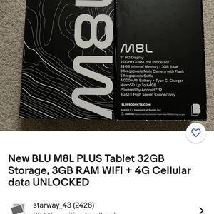 Blu M8L Tablet